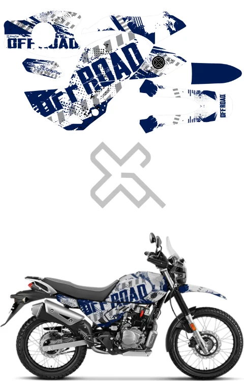 Off Road Edition Full Body Sticker Compatible with Xpulse 200 4V | Made In Premium Gloss Vinyl With FPF(Fade Protection Film), Water Proof, Precut Sticker, Pack Of 1 Compatible with Both Side